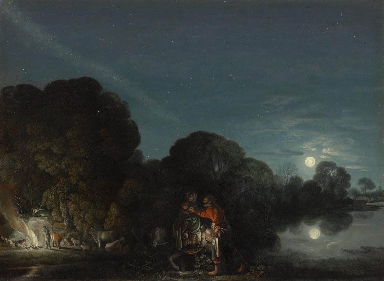 The Flight into Egypt by Adam Elsheimer
