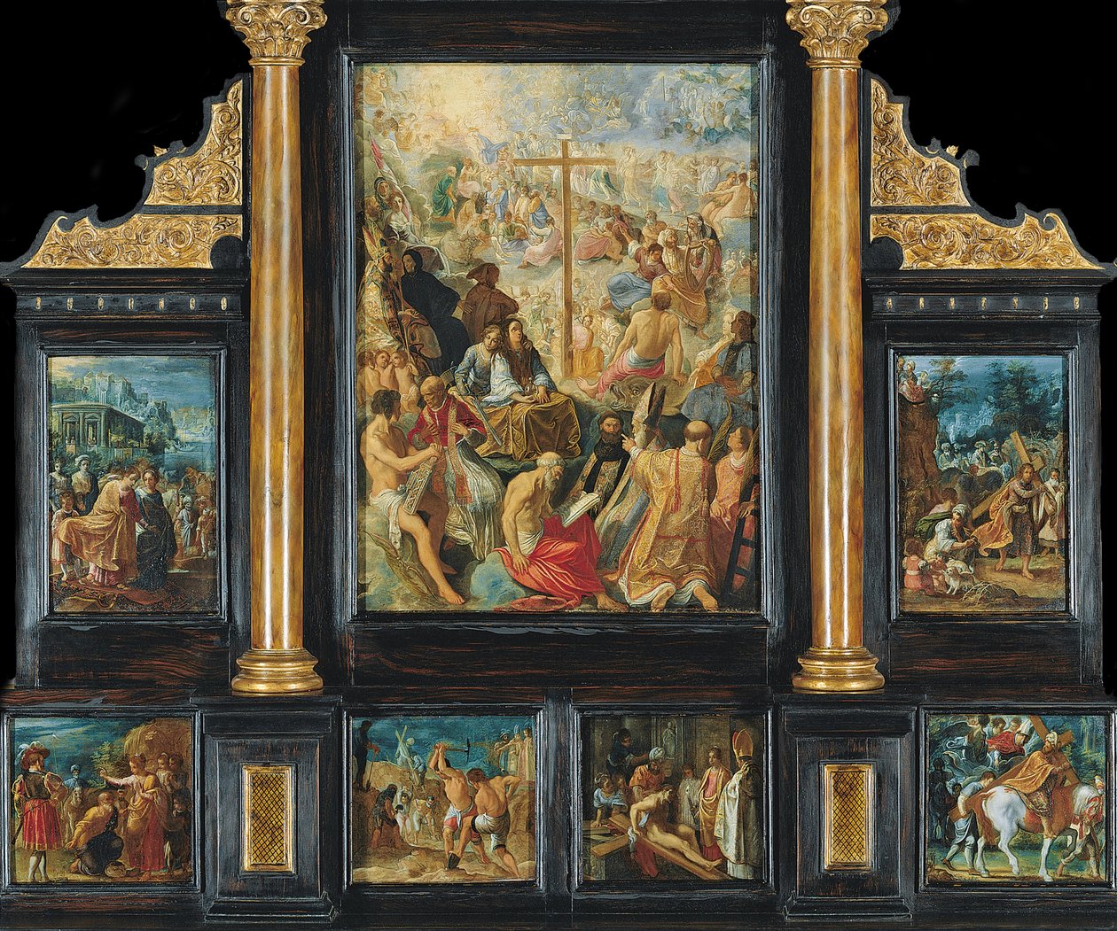 The Frankfurt Altarpiece of the Exaltation of the True Cross by Adam Elsheimer