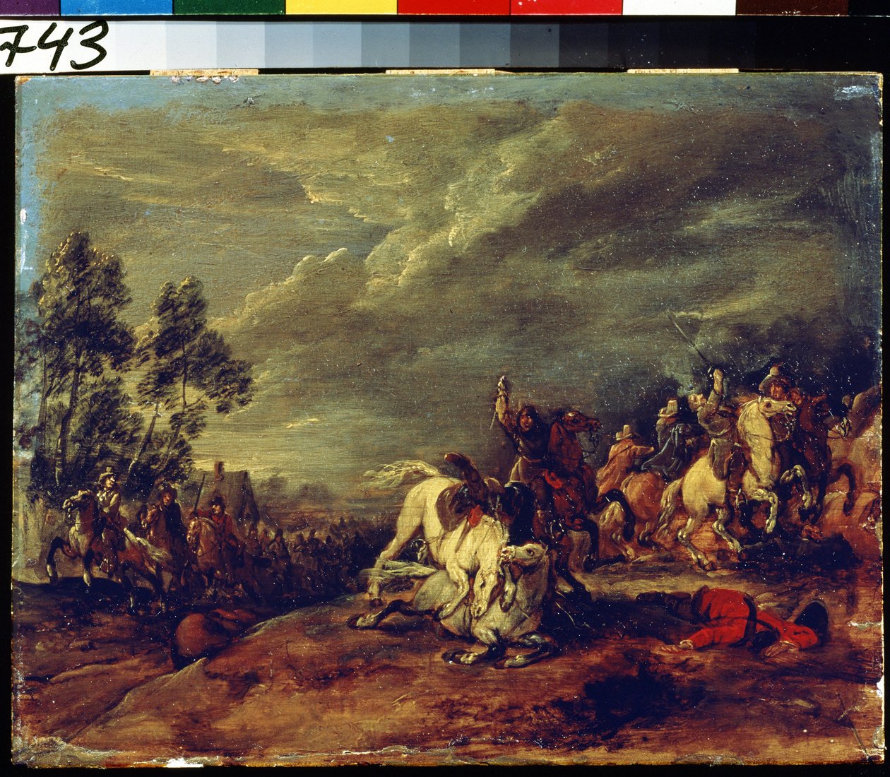 A Battle by Adam Frans van der Meulen