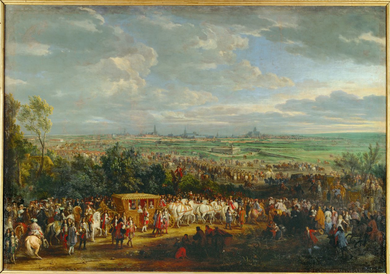Entry of Louis XIV and Marie Therese of Austria into Arras by Adam Frans van der Meulen