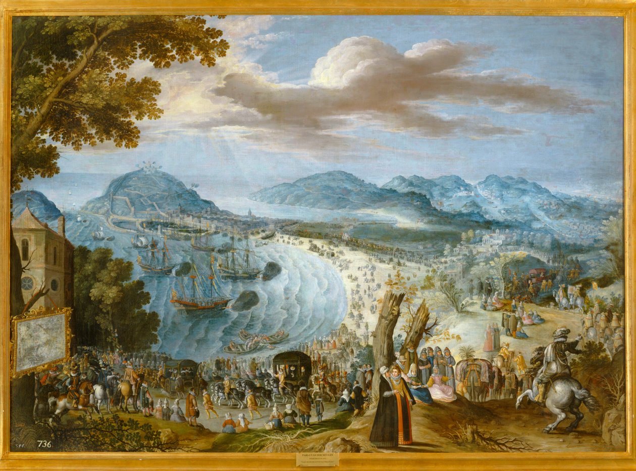 Landing of King Philip III in San Sebastian by Adam Frans van der Meulen