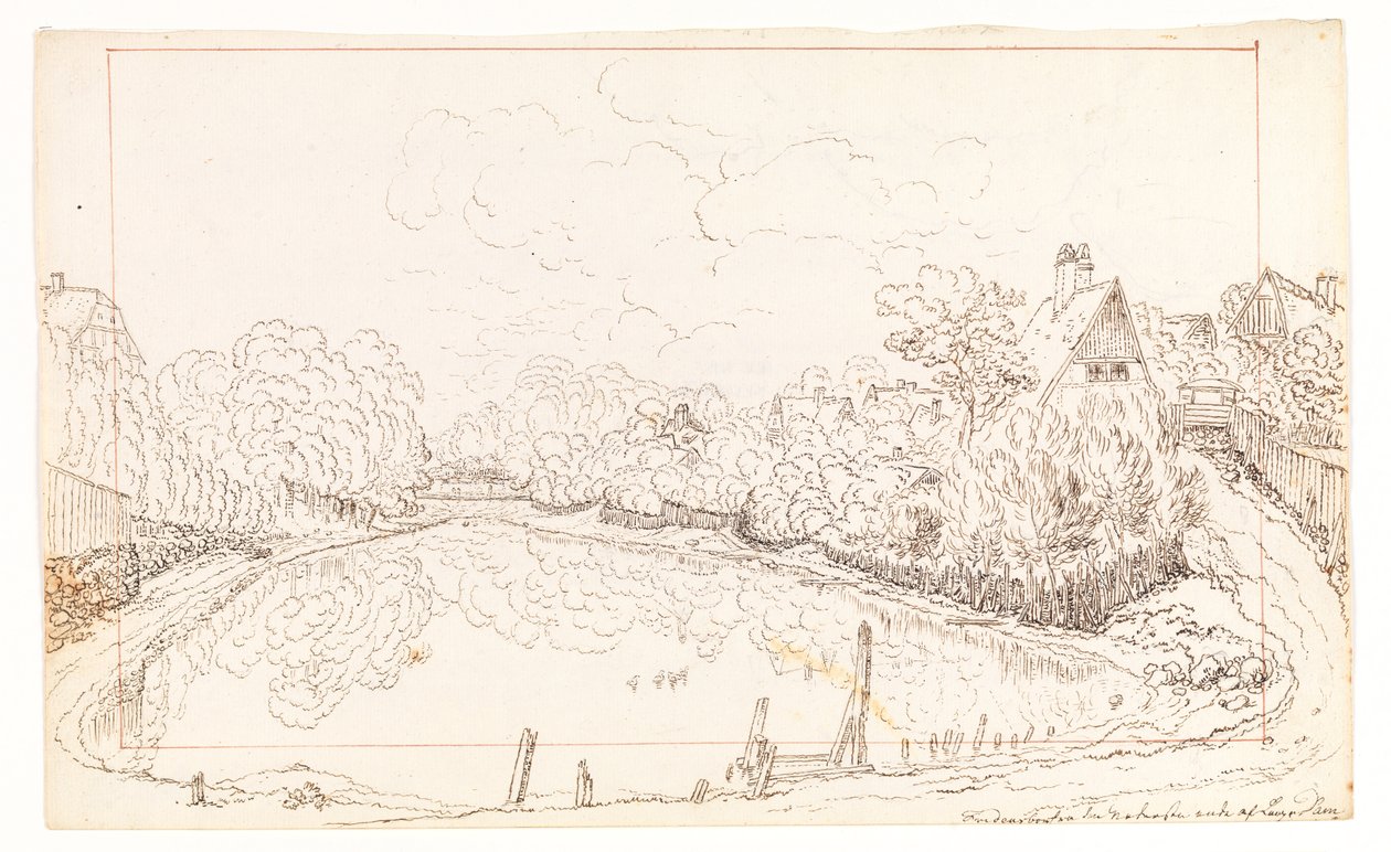 Lange Dam, Fredensborg by Adam Gottlob Gjelstrup