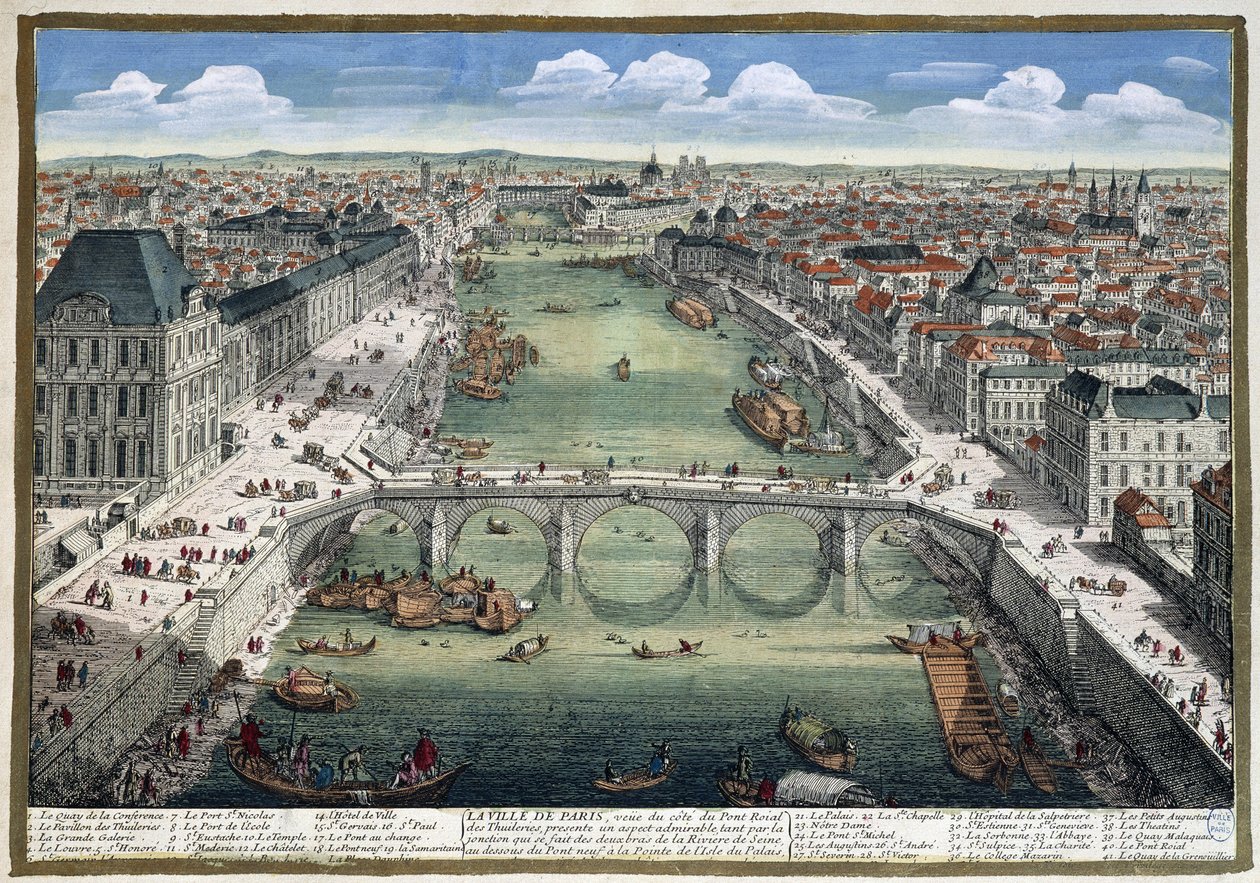 Le pont Royal des Tuileries in 