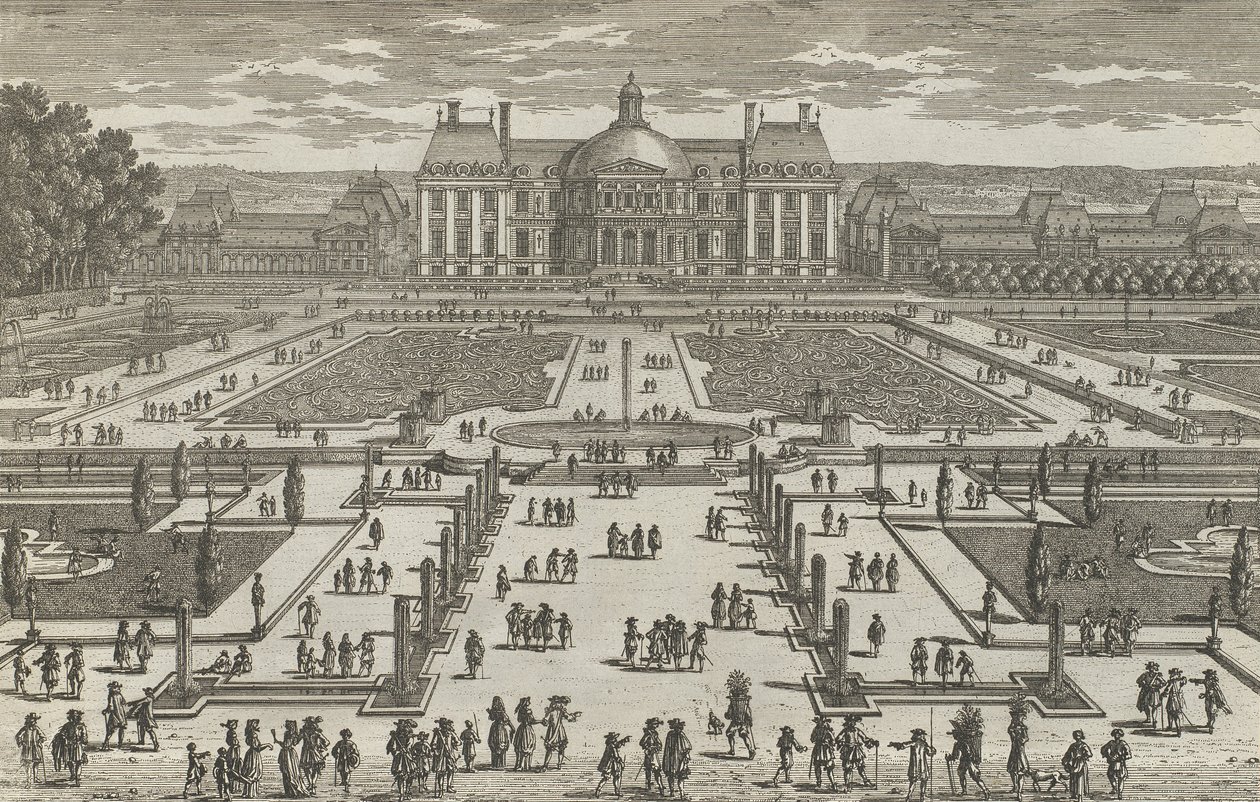 View of Vaux-Le-Vicomte by Adam Perelle