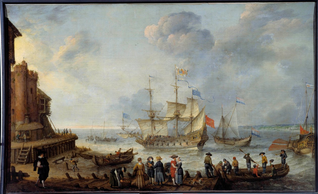 Painting vessel by Adam Willaerts (1577-1664) 17th century Le Havre, Musee des Beaux Arts by Adam Willaerts