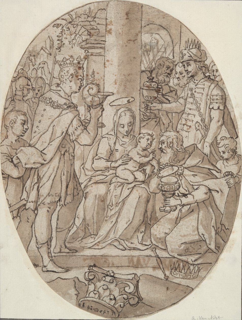 Adoration of the Magi by Adam van Noort