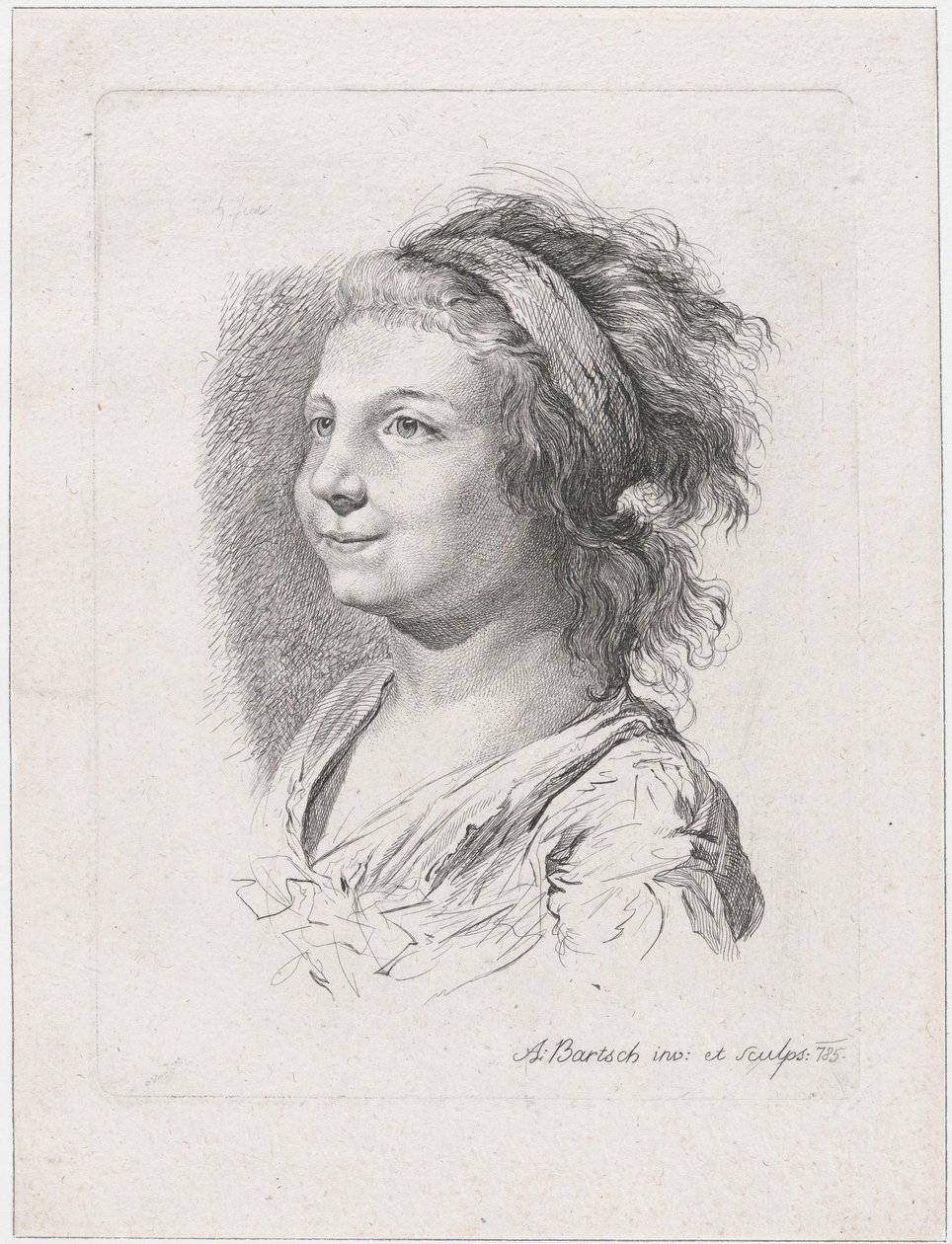 Portrait of Maria Anna Schaubach by Adam von Bartsch