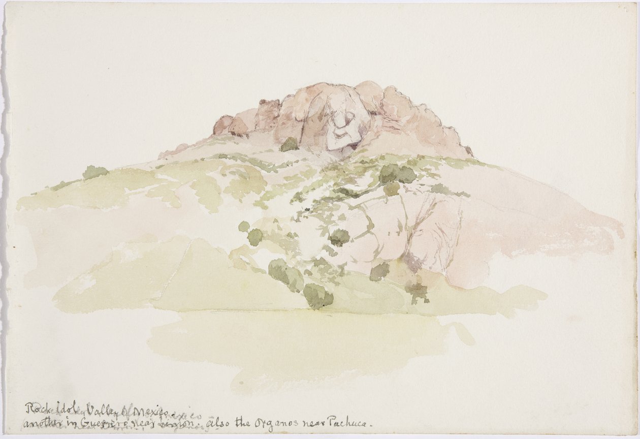 A Rock Idol, Cerro de los Riscos, Beyond Guadalupe, Valley of Mexico, Mexico by Adela Breton