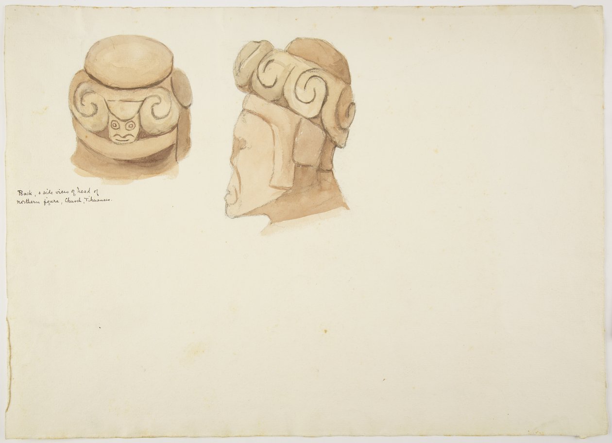 Clay or stone figure from Tiahuanaco (Tiwanaku), Bolivia by Adela Breton