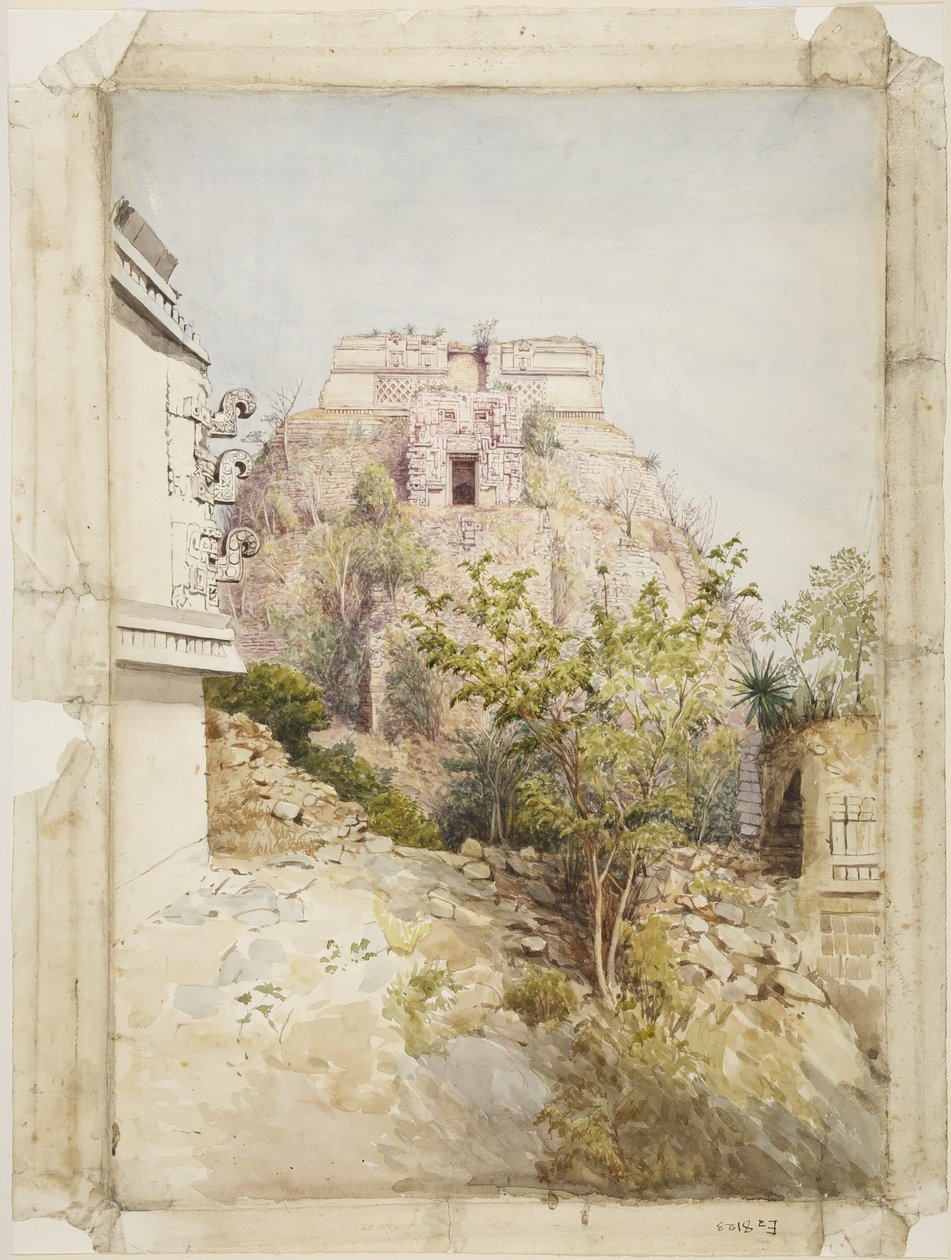 House of the Magician, Uxmal, Mexico by Adela Breton
