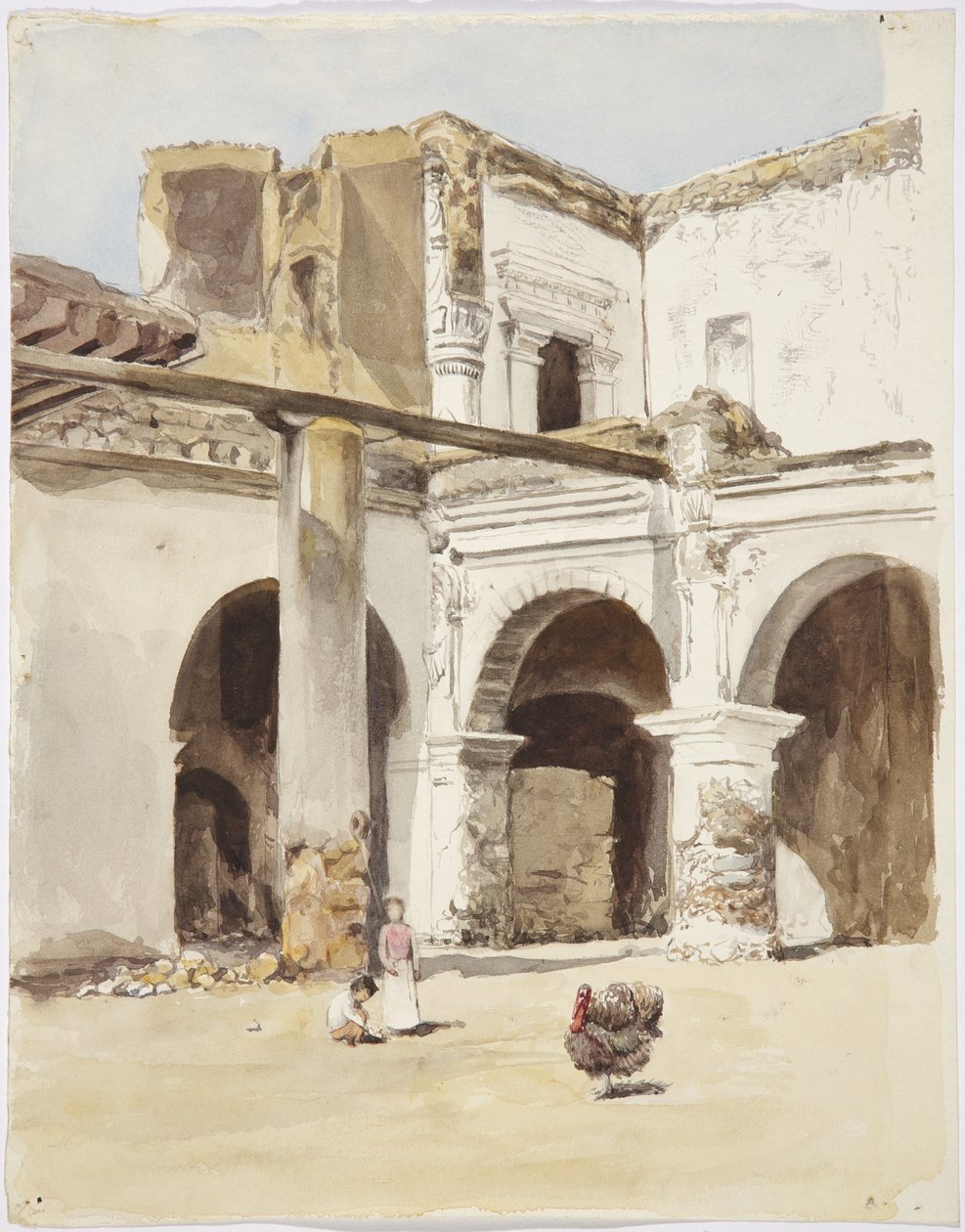 Ruin - old house in Chalchicomula, Publa State, Mexico by Adela Breton