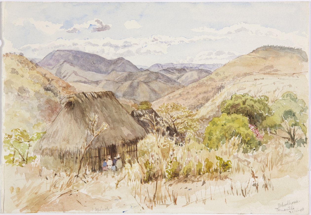 School house at Tenantla, Mexico by Adela Breton