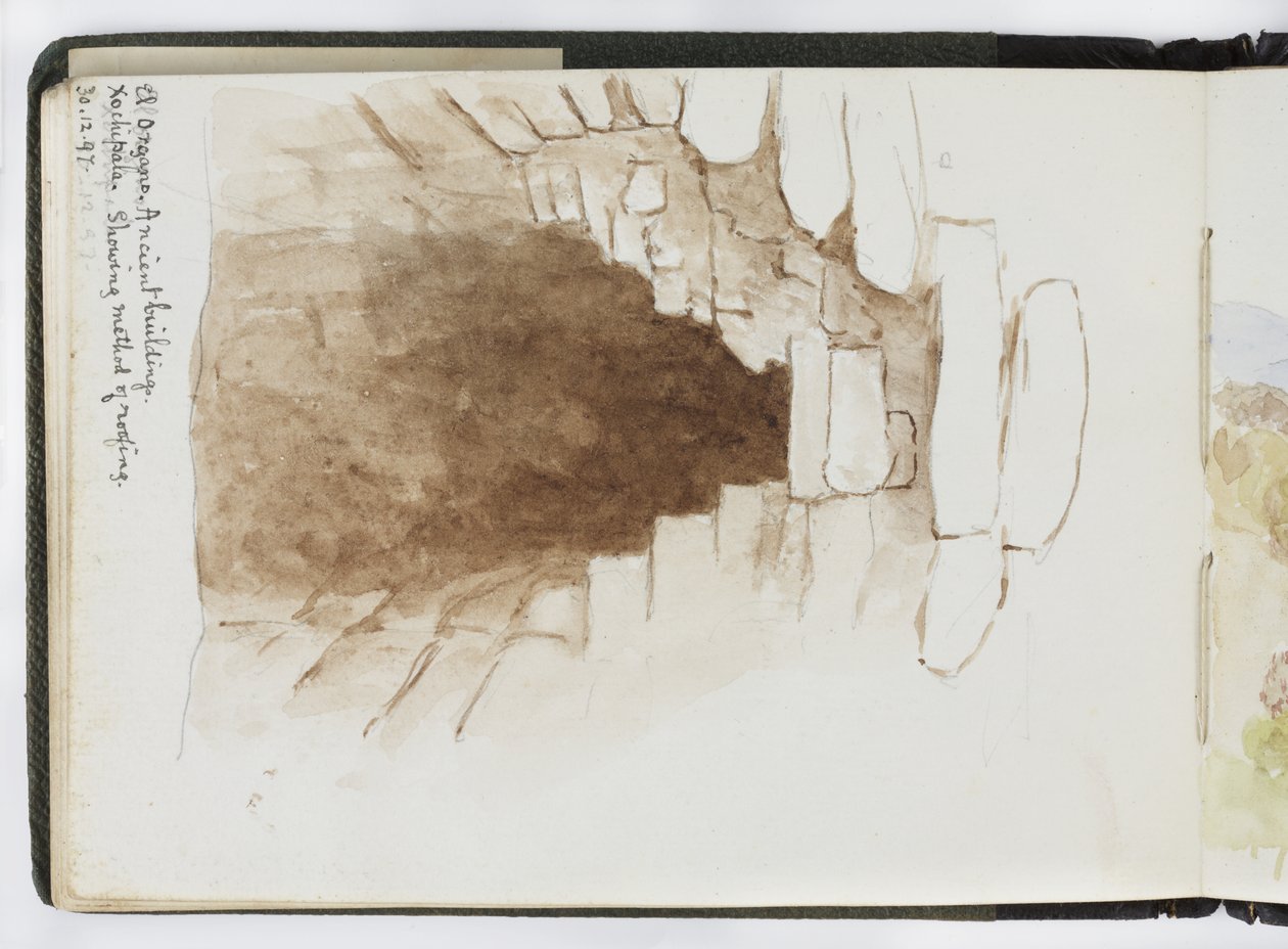 Sketchbook of watercolours, Drawings and Notes, Mexico, 1896-1898 by Adela Breton