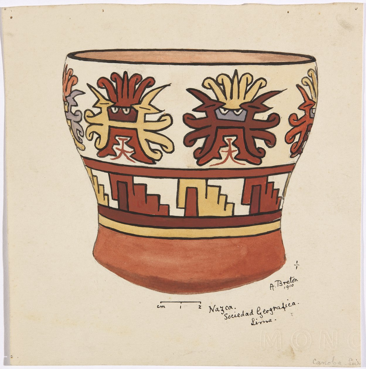 Vase from Nazca, Peru by Adela Breton