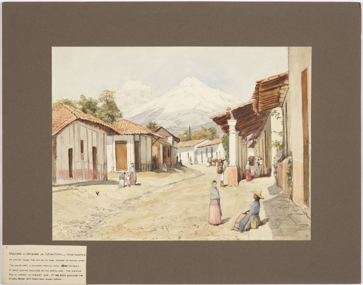 Volcano of Orizaba or Citlaltépetl - Star Mountain - Veracruz, Mexico by Adela Breton