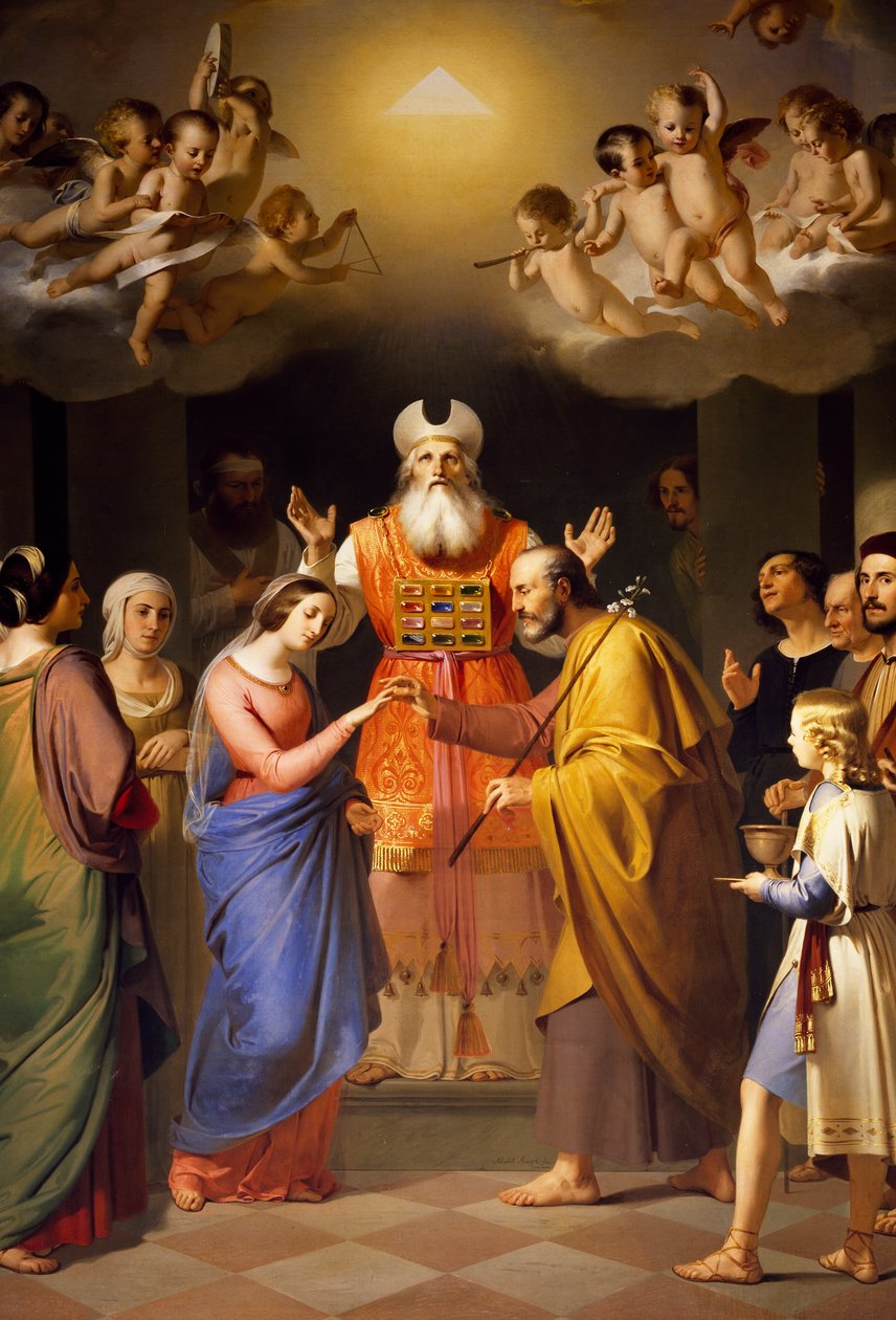 Marriage of Virgin by Adeodato Malatesta or Malatesti