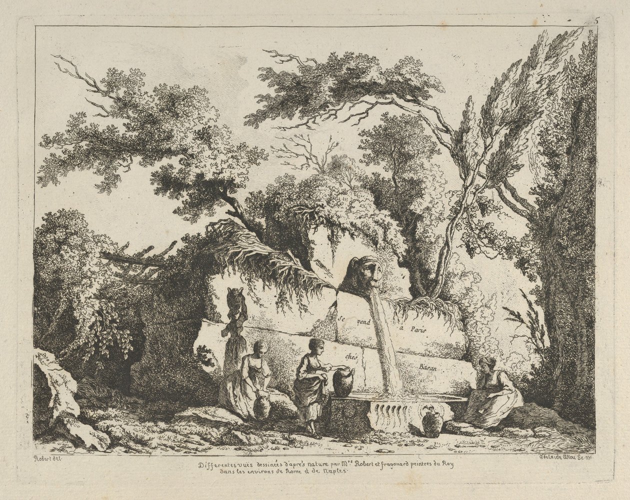 Titlepage from Differentes Vues Dessiné d