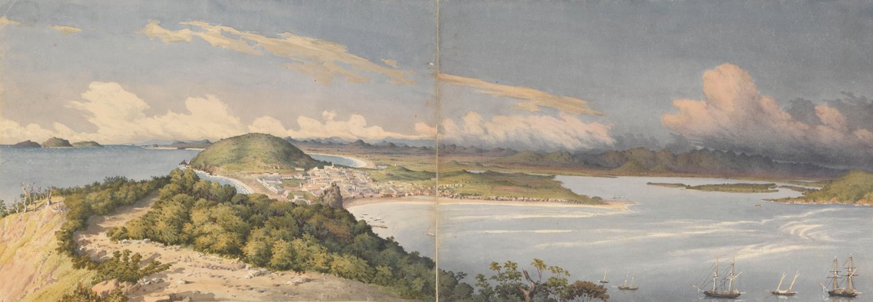 Mazatlan, Mexico, August 1850 by Admiral Sir Edward Gennys Fanshawe