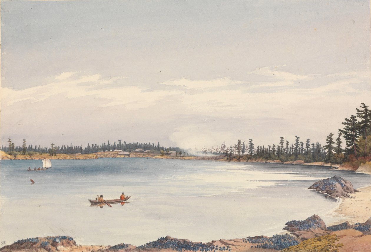 Victoria Settlement, Vancouver Island, August 13th 1851 by Admiral Sir Edward Gennys Fanshawe