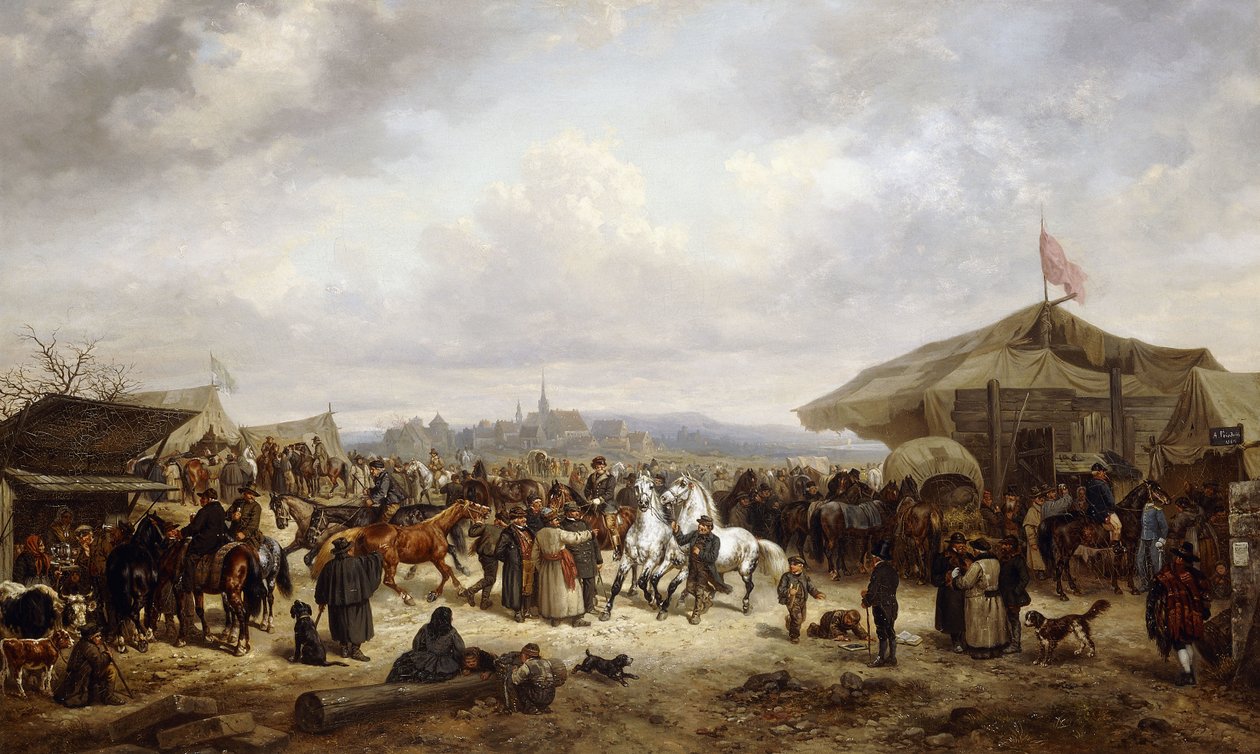 The Horse Fair by Adolf Friedrich