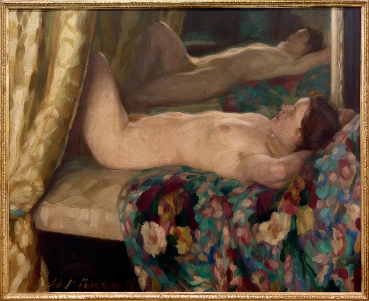Female Nude by Adolf Munzer