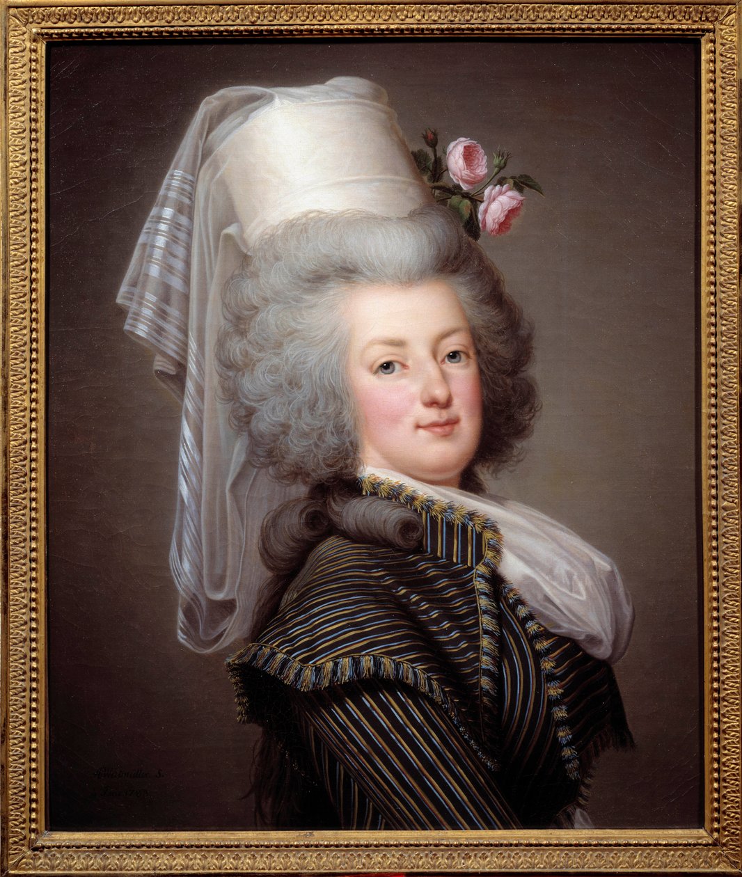 Portrait of Marie Antoinette de Lorraine-Habsburg by Adolf Ulrich Wertmuller