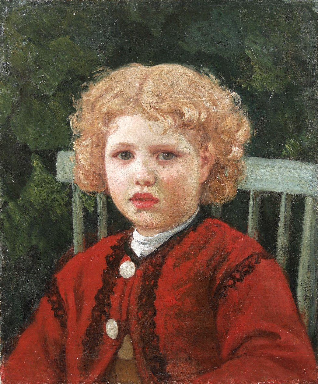 Curly-Haired Girl by Adolf von Becker