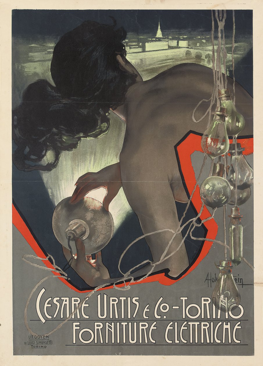 Advertising Poster for Cesare Urtis & Co., 1889 by Adolfo Hohenstein