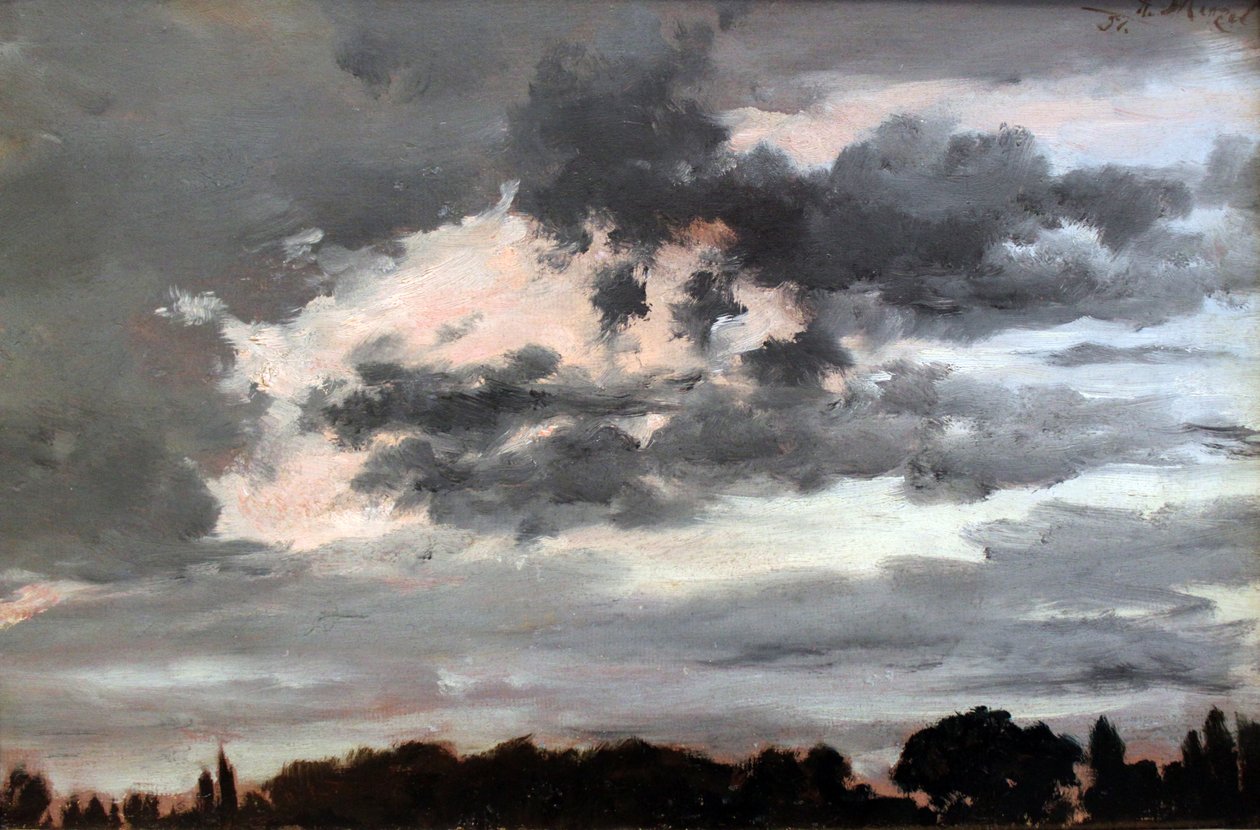 Cloud Study by Adolph Menzel