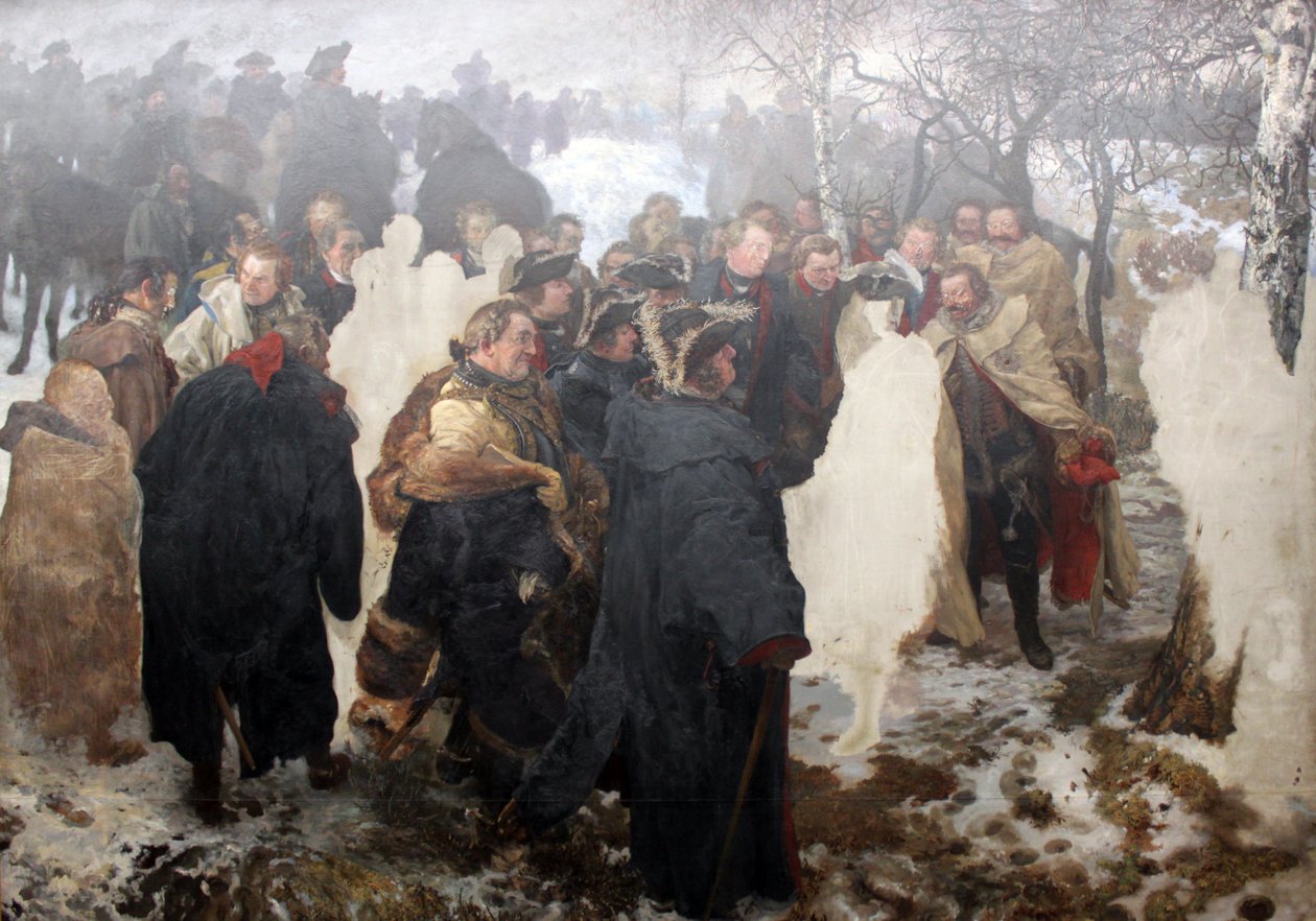 Address of Frederick the Great to his generals before the battle of Leuthen 1757 by Adolph Menzel
