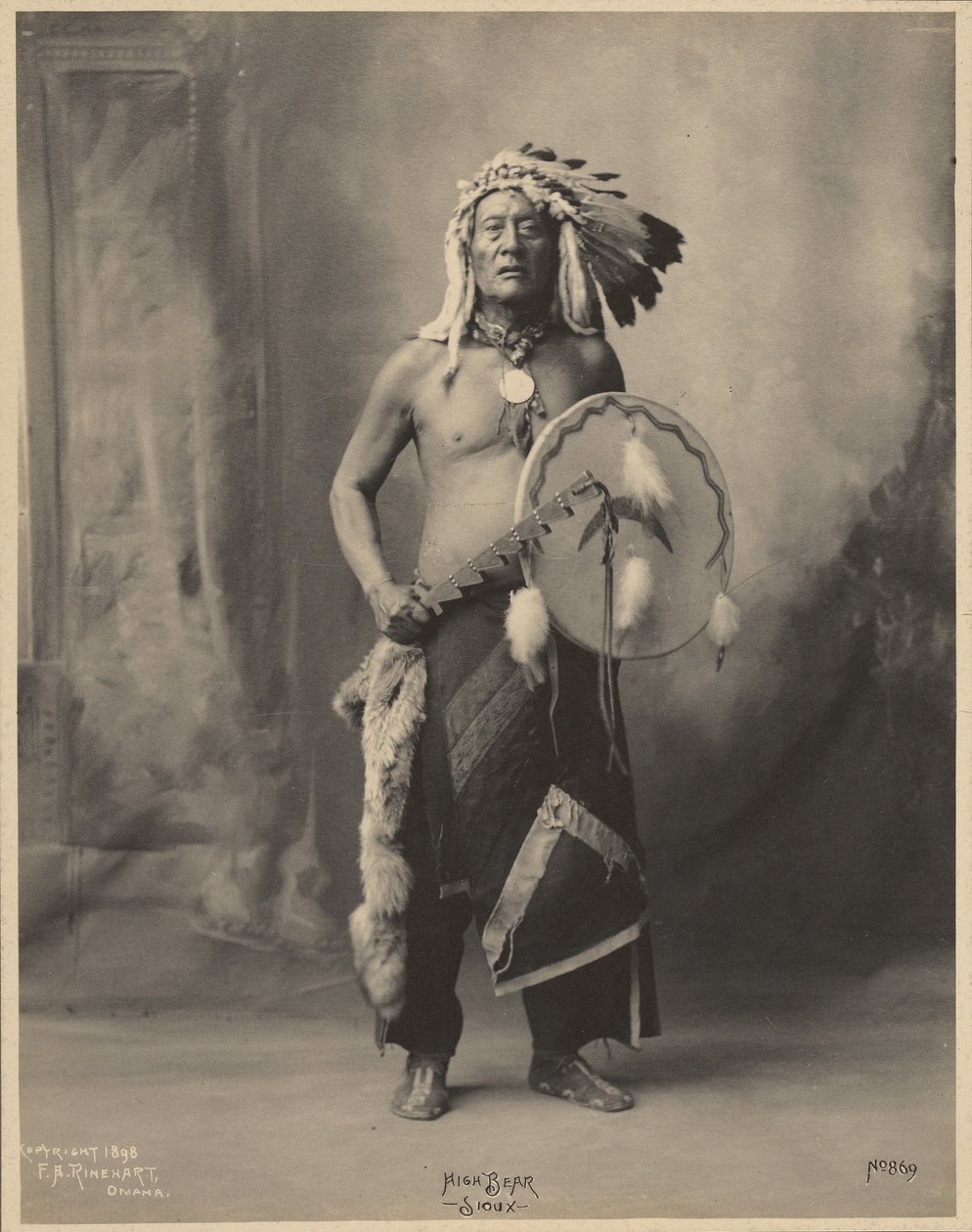 High Bear, of the Oceti Sakowin Oyate by Adolph F. Muhr