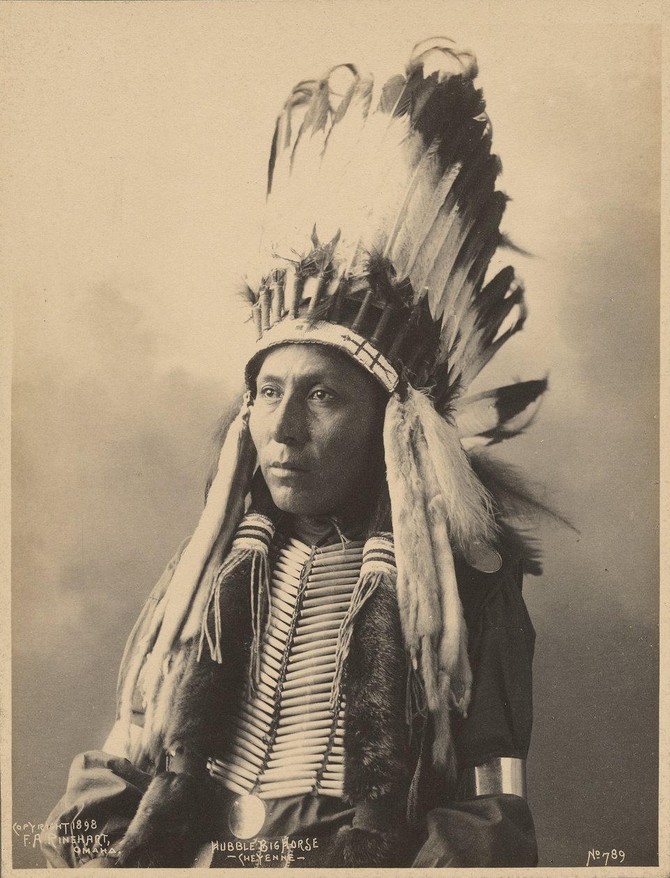 Hubble Big Horse, of the Tsistsistas People by Adolph F. Muhr