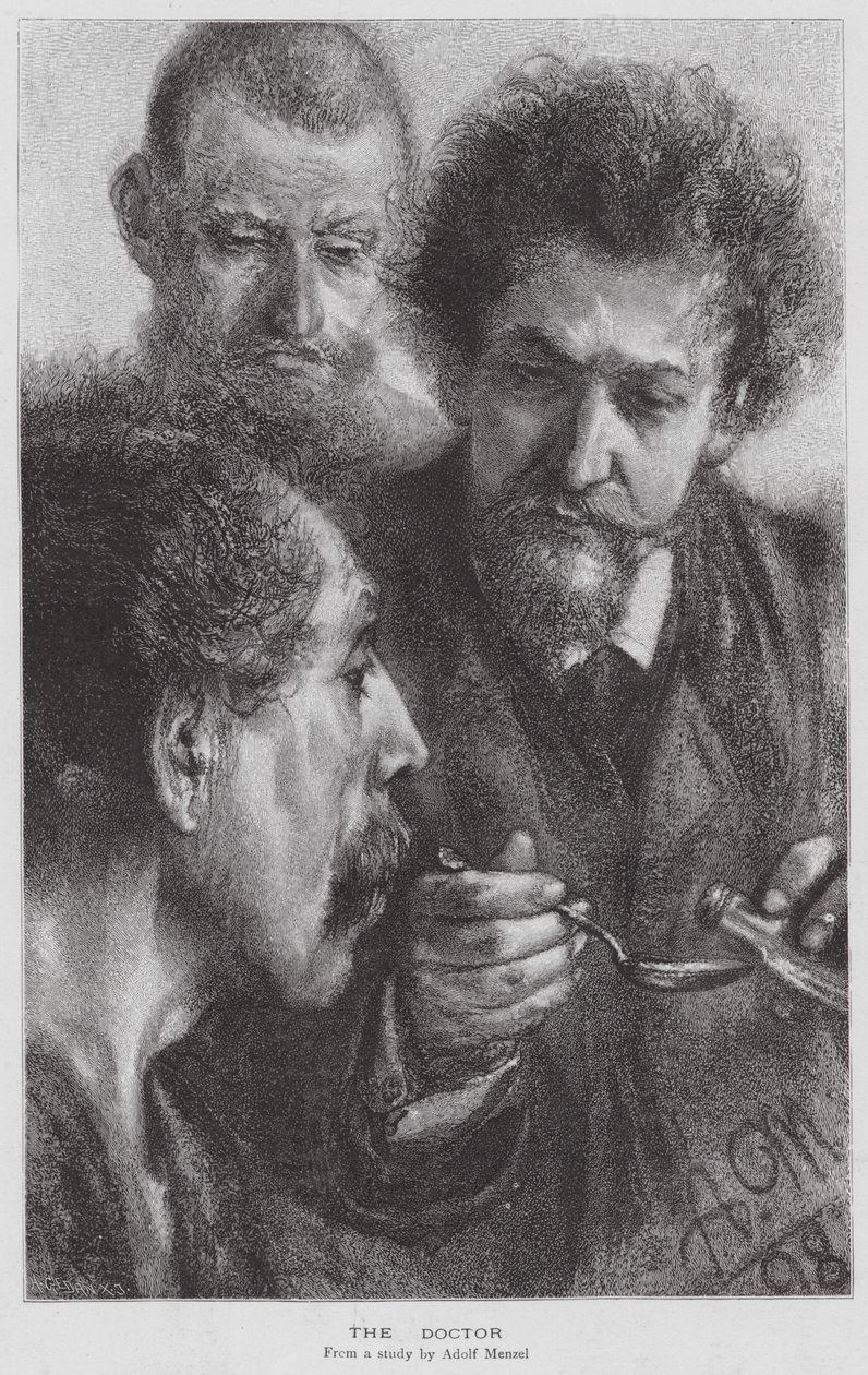 The Doctor by Adolph Friedrich Erdmann von (after) Menzel