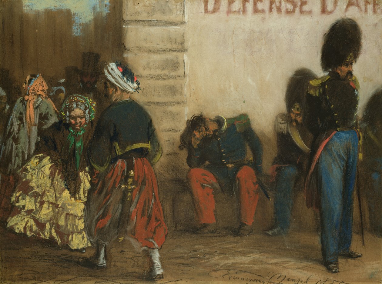 Memory of Paris, 1855 by Adolph Menzel