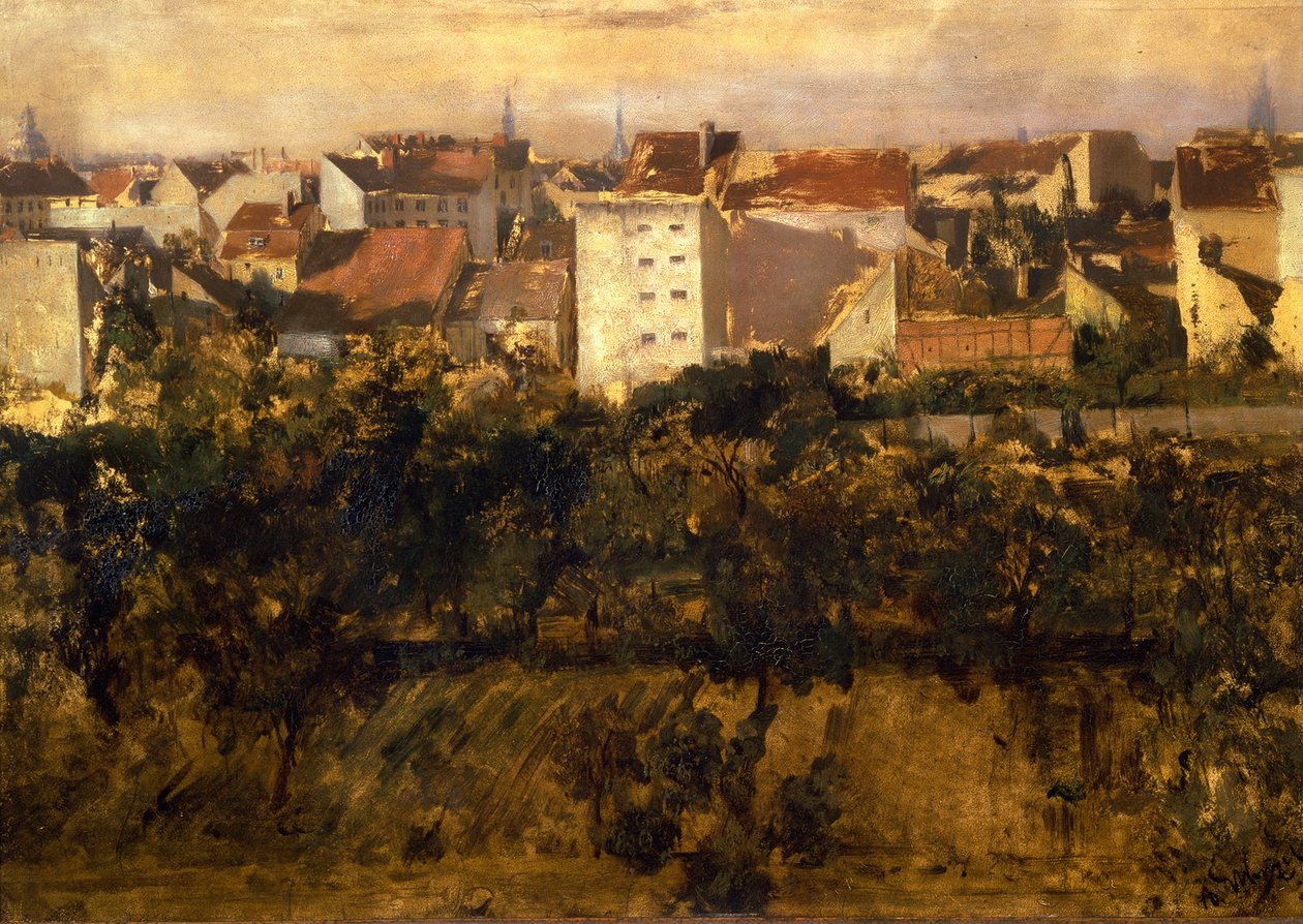 View of Rear Houses by Adolph Menzel