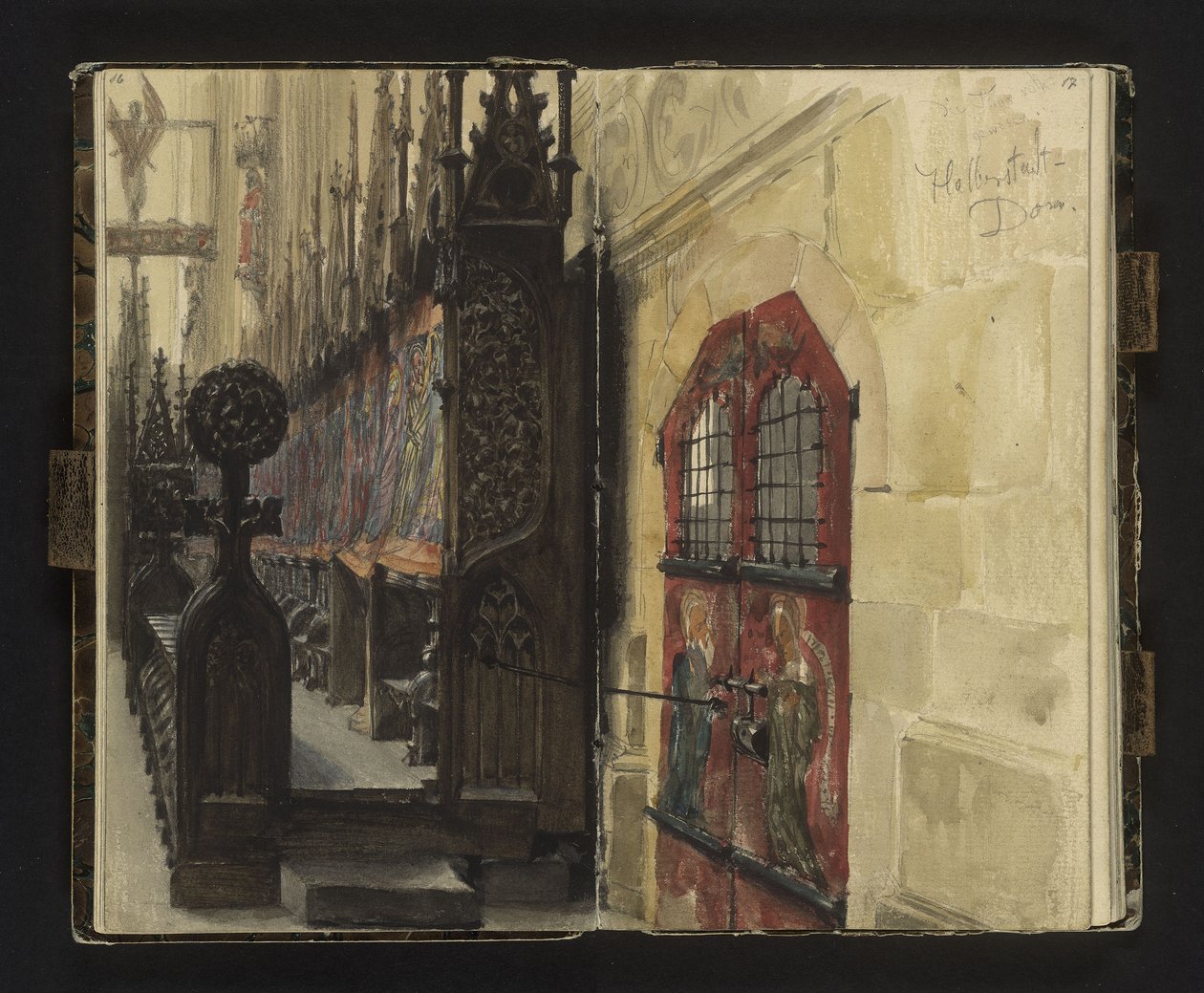 View of the Choir Stalls in Halberstadt Cathedral by Adolph Menzel