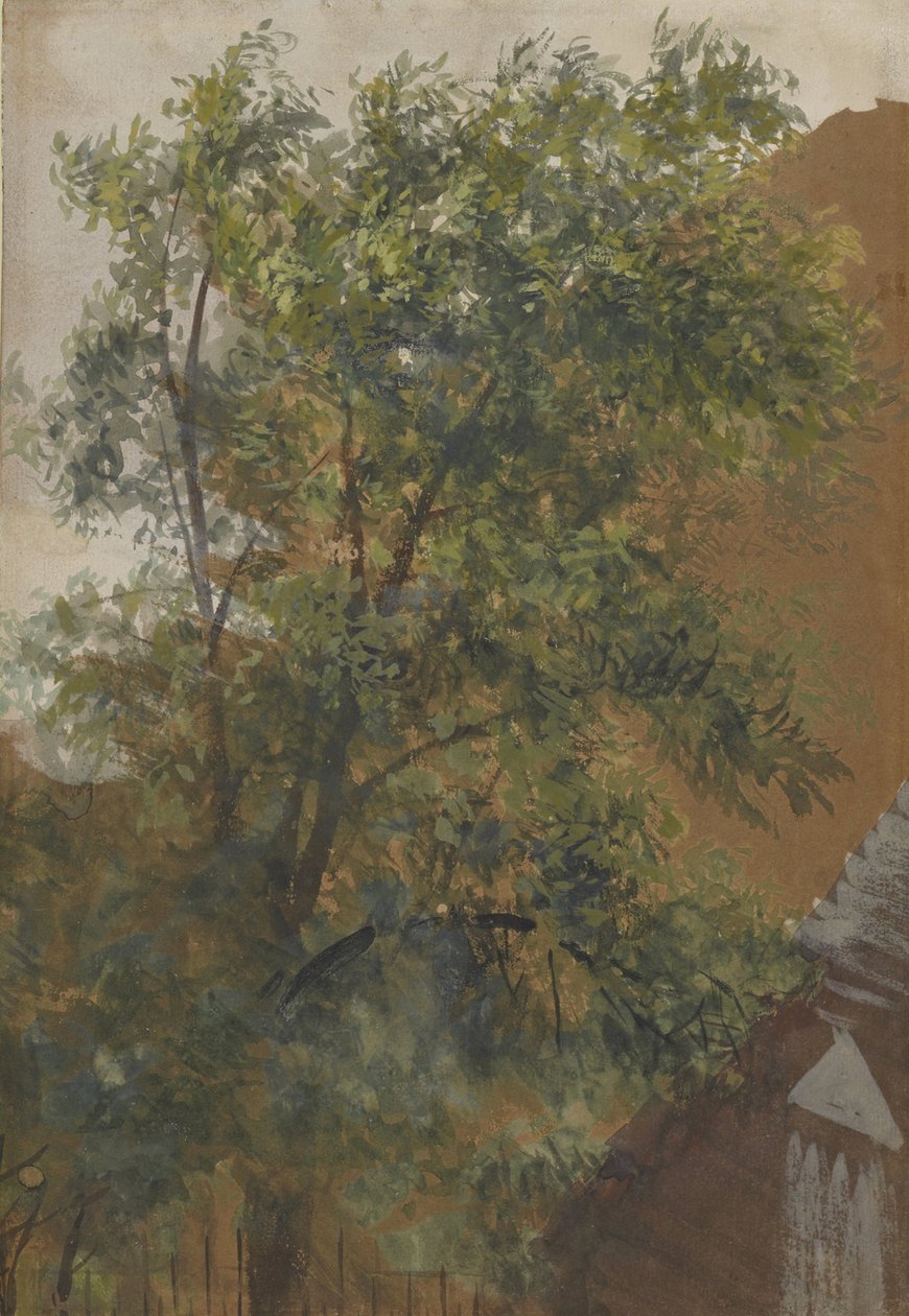 View from the Studio Window at Marienstraße 22 by Adolph Menzel