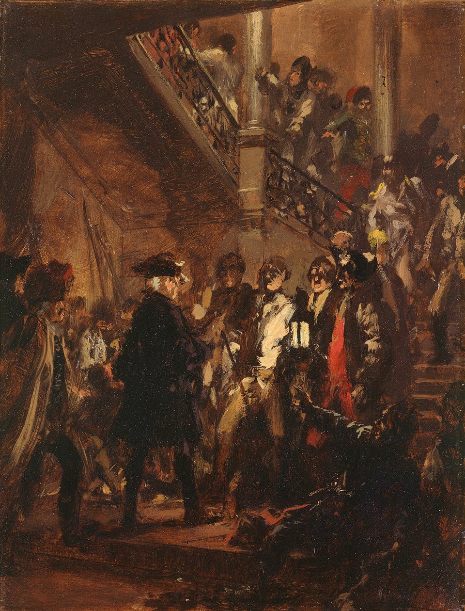 Good Evening, Gentlemen! (Frederick the Great in Lissa). Sketch by Adolph Menzel
