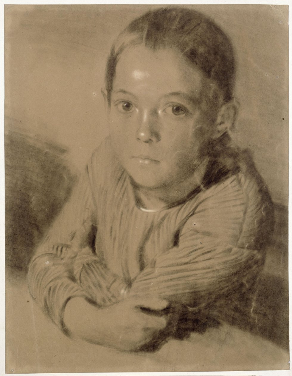 Bust of a Girl by Adolph Menzel