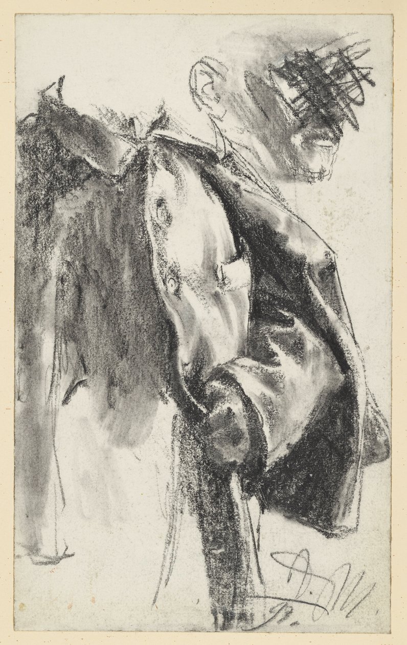 Havelock and Face Study (the latter discarded) by Adolph Menzel