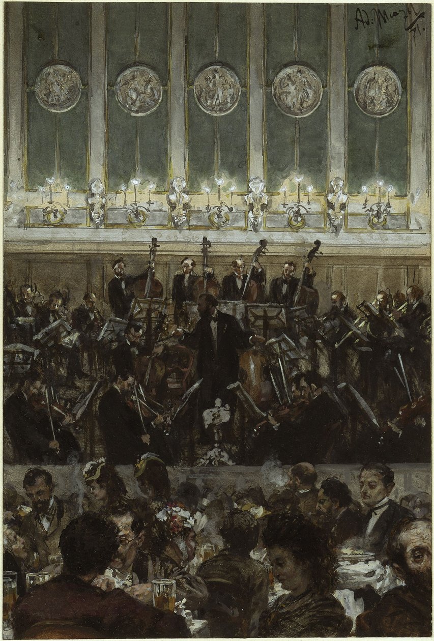 Concert at Bilse by Adolph Menzel