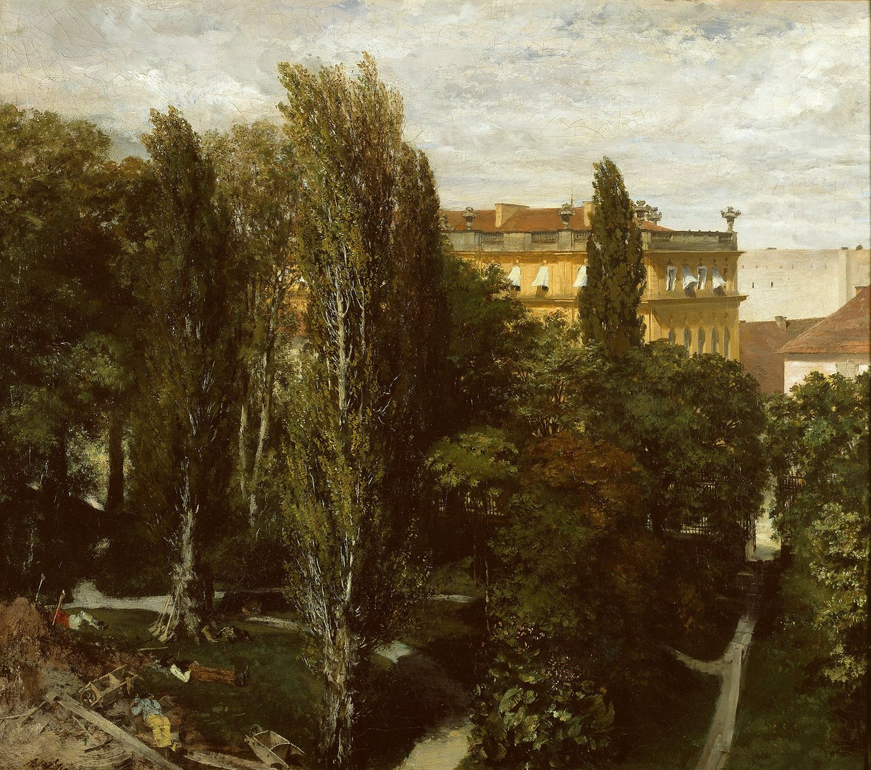 Palace Garden of Prince Albrecht by Adolph Menzel