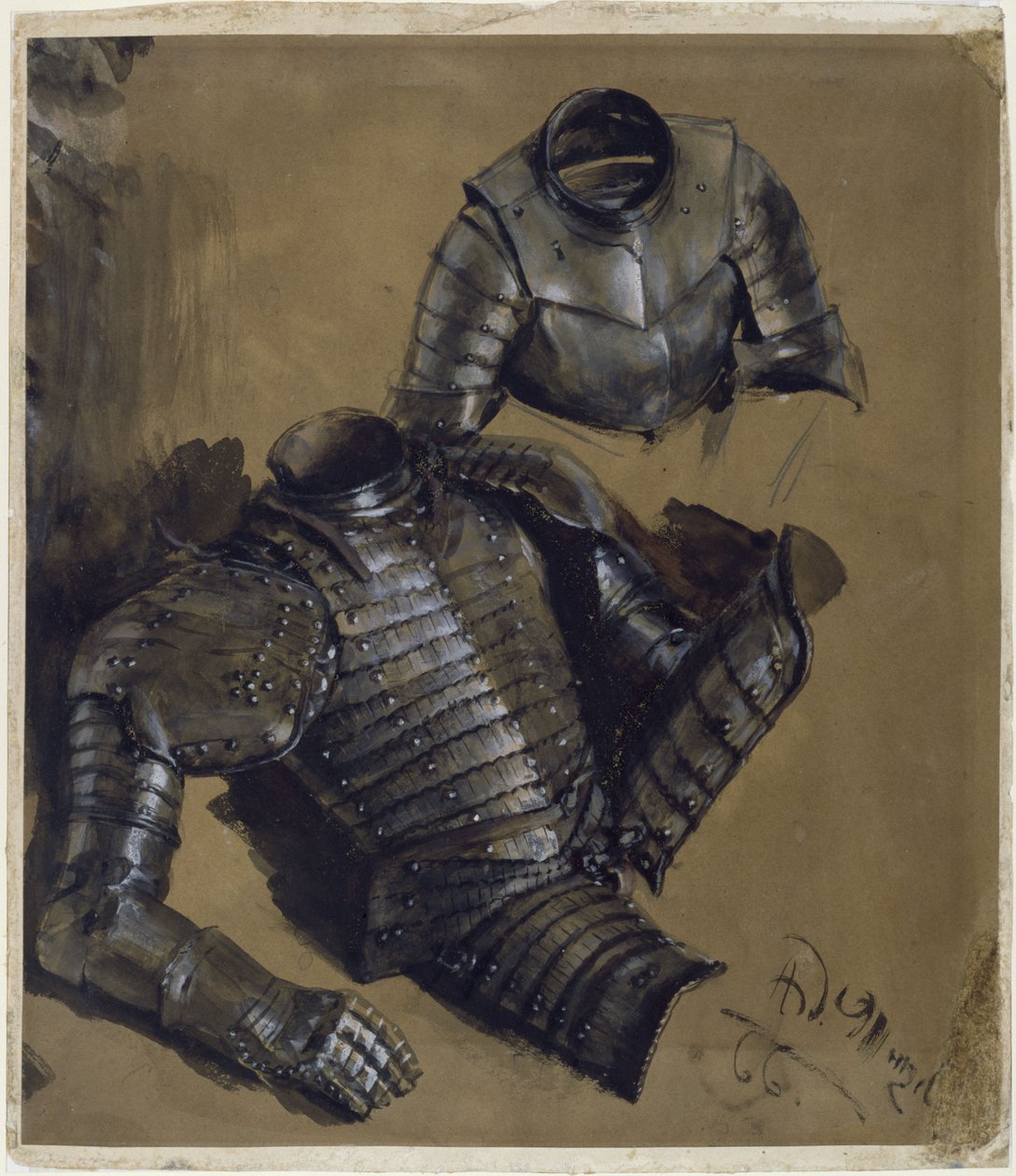 Studies of Armour by Adolph Menzel