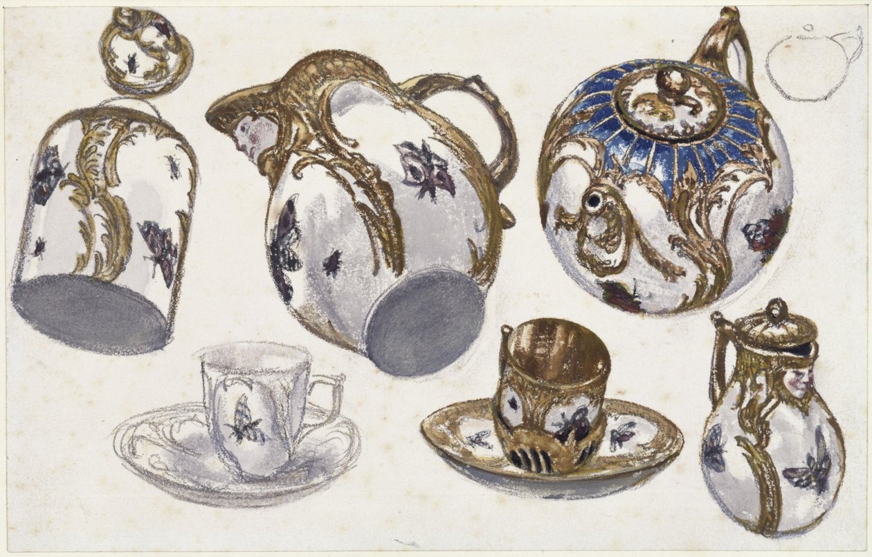 Table Service from the Time of Frederick II by Adolph Menzel