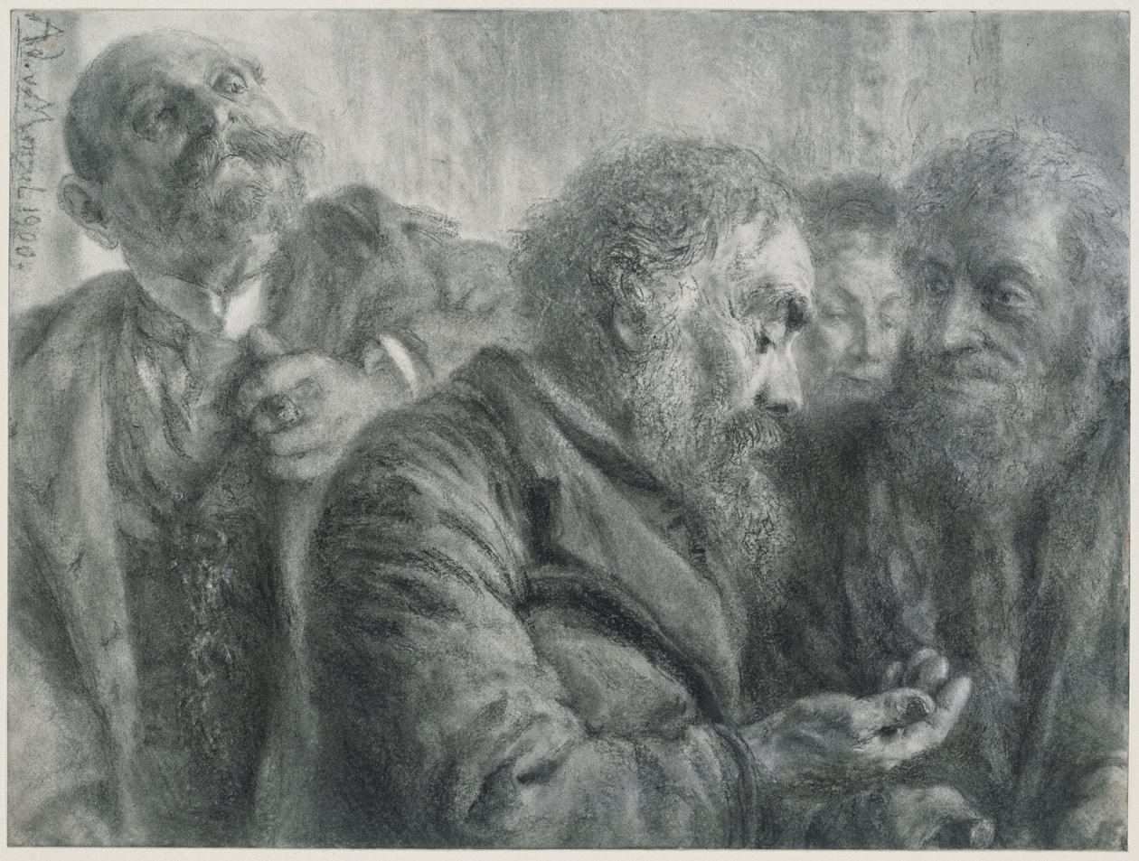 Four Old Men by Adolph Menzel