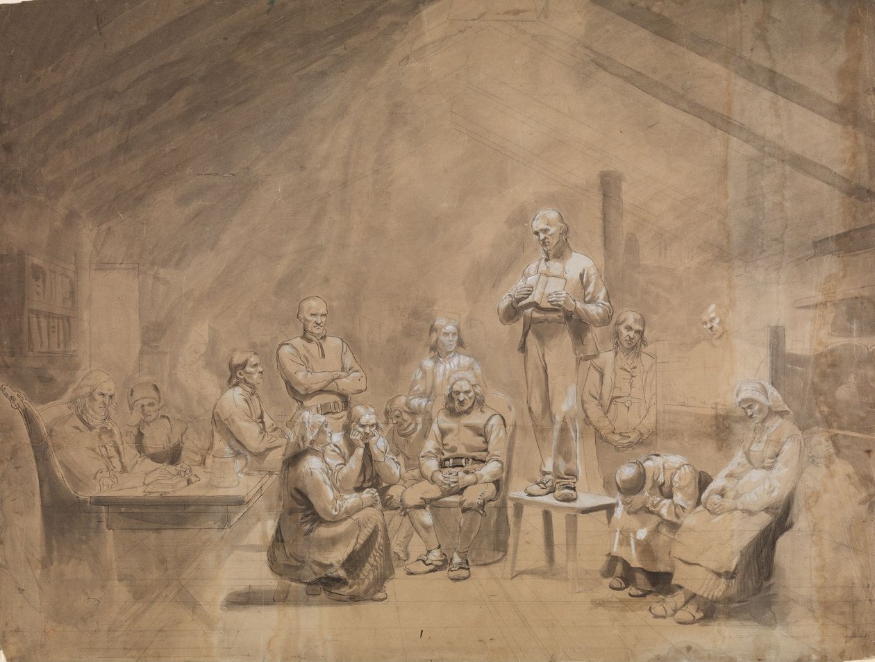 The Haugeans by Adolph Tidemand