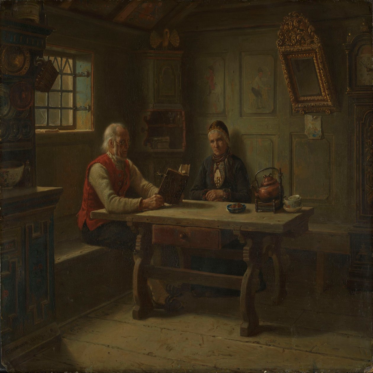 Old Age Solitude by Adolph Tidemand