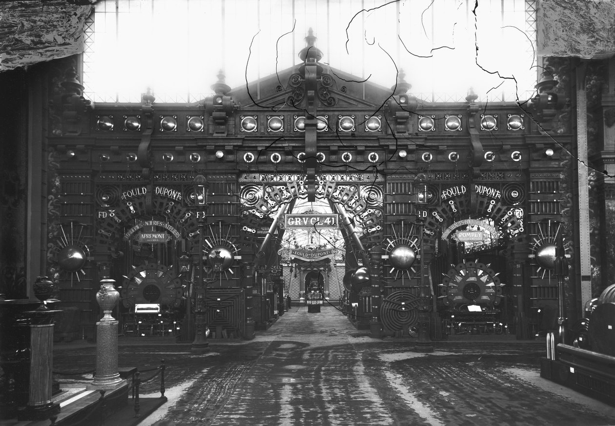 Portico of the Metallurgy Pavilion at the Universal Exhibition, Paris, 1889 by Adolphe Giraudon