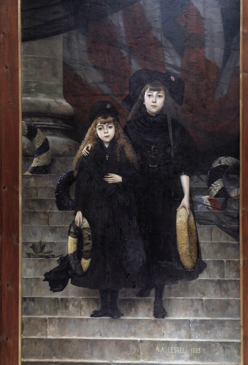 Alsace and Lorraine, painting by A.A. Lesrel by Adolphe Alexandre Lesrel