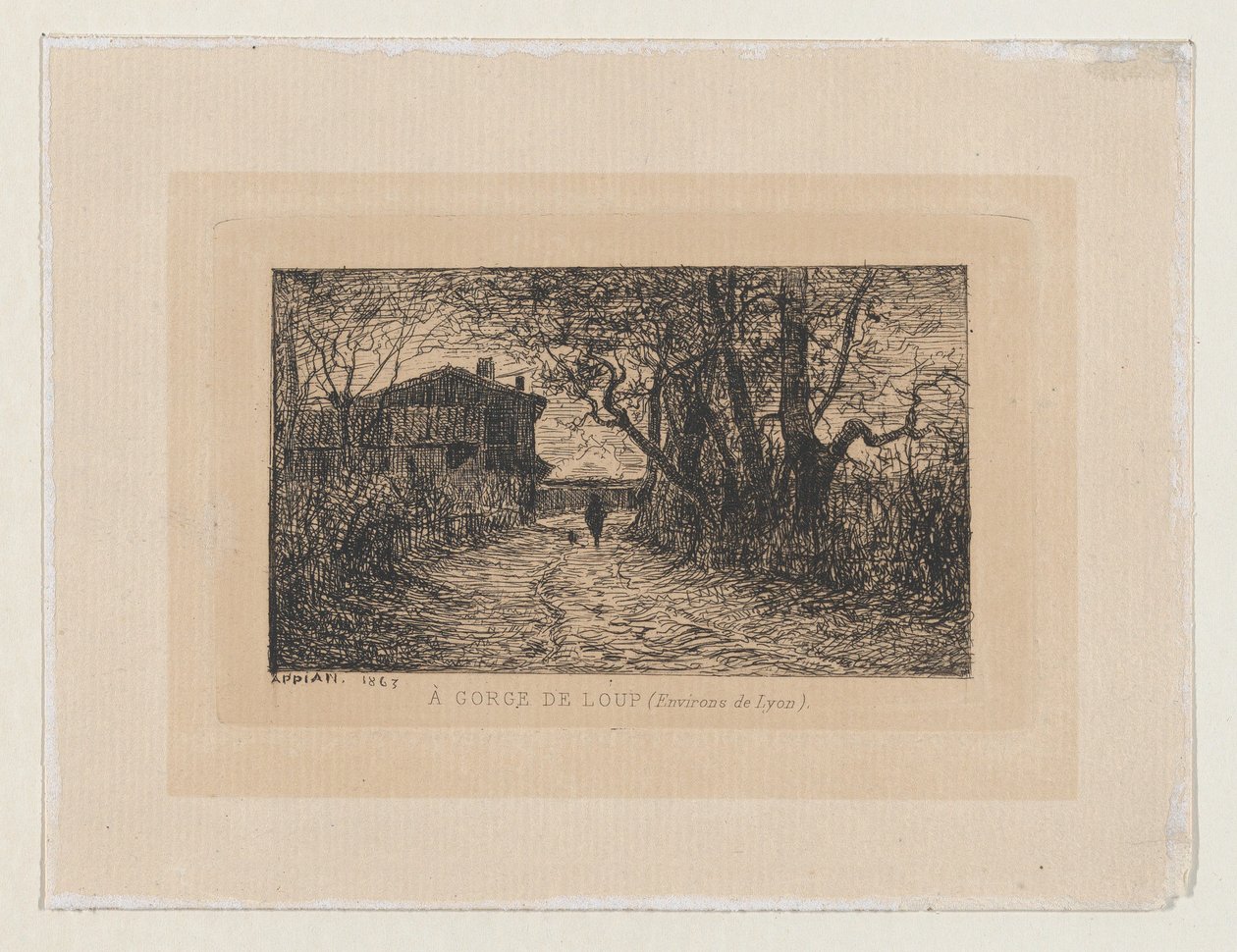At the Gorge of Loup (Near Lyon) by Adolphe Appian